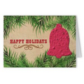 Seed Paper Shape Holiday Card- Happy Holidays (Bell)